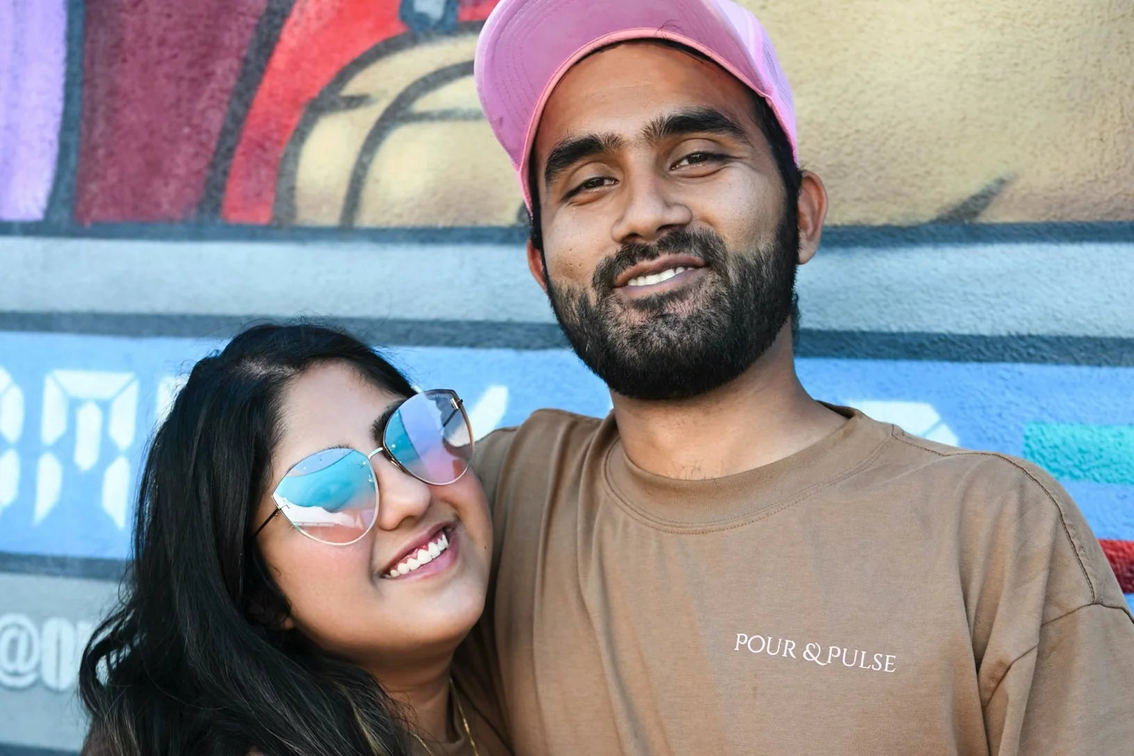 A Pour & Pulse coffee and matcha event in Los Angeles with a DJ and a full room