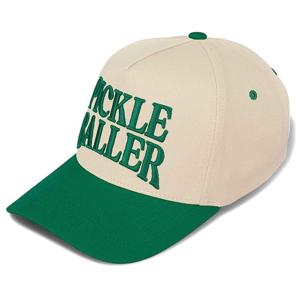 Pickle Baller Embroidered Trucker Hat- Green