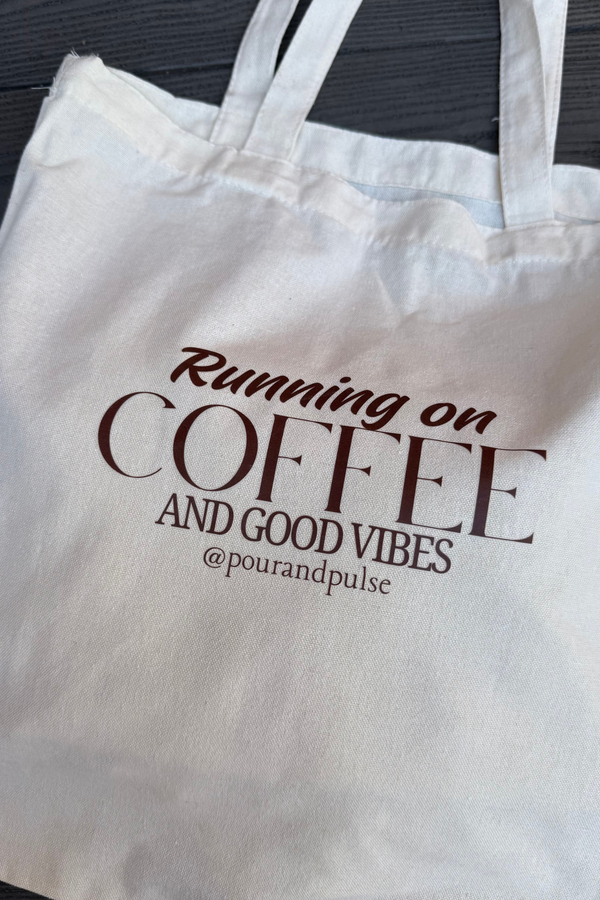 Running on Tote Bag- Canvas