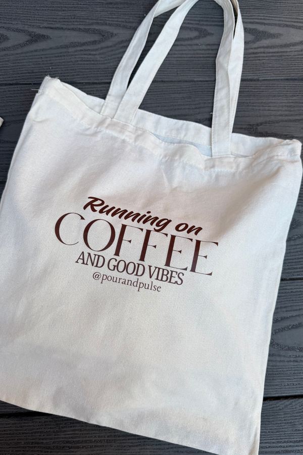 Running on Tote Bag- Canvas